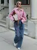 Jeans Anchos Sueltos Transfronterizos Estilo Europeo y Americano Otoño 2025 Nuevos Pantalones Rectos Largos Hasta el Suelo Jeans de Algodón Puro para Mujer