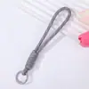 Cordão Colorido de Renda para Celular Tira de Pulso Anti-perda Trançada Artesanal Criativa Pingente Chaveiro de Miçangas Perler Dopamina