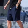 2026 Novos Shorts Masculinos de Verão com Cordão, Waffle, Moda, Cor Sólida, Casuais Esportivos