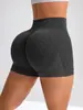 Pantalones Cortos de Yoga Sin Costuras Multicolores Transfronterizos para Cadera Color Durazno Fitness Abdominal Correr Pantalones Cortos de Yoga para Mujer