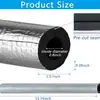 Venta Caliente Transfronteriza Autoadhesivo Apertura Aislamiento Tubería de Agua Anticongelante Engrosada Fuego Exterior Tubería Tubería de Aislamiento Solar Cubierta de Algodón