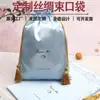 Embalagem Atacado Joias Bolsa de Armazenamento de Seda Bolsa Macia de Cetim com Cordão Lingerie Máscara para Olhos com Cordão