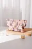 Nuevo Fresco Artístico Algodón y Lino Bordado Flor Bolsa Cosmética Alto Valor de Color Gran Capacidad Bolsa de Almacenamiento Portátil Monedero