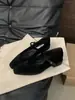 Sapatos Scarpin Francês de Um Botão para Mulheres 2025 Novo Estilo Primavera Estilo Festa com Saia Sapatos Mary Jane Salto Baixo Prata
