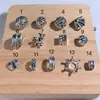 Estilo Retro Estilo Xizang Aleación Corona Antigua Espaciador de Cuentas Diy Accesorios de Cristal Pulsera Collar Accesorios con Cuentas