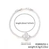 Pulsera de trébol de cuatro hojas joyería transfronteriza pulsera sencilla de nicho para otoño para mujer accesorios de joyería de alta gama al por mayor