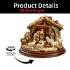 Suporte Rotativo de Acrílico Transfronteiriço com Mãos em Oração, Ornamento de Feriado Estilo Raphael 2D Plano