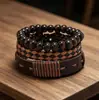 Accesorios de moda populares en Europa y América, pulseras tejidas multicapa personalizadas, soporte para venta al por mayor transfronteriza