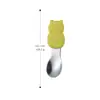 Cuchara de Mango Corto de Acero Inoxidable Cuchara para Bebé Aprendiendo a Comer Vajilla para Bebé Juego de Tenedor y Cuchara para Suplemento Alimenticio