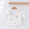 Roupa de Meio-Costas para Recém-Nascidos Quatro Estações Algodão Puro Classe A Sem Costura Roupa Mensal do Bebê Roupas Aguardando Produção Roupa Básica do Bebê