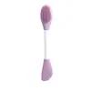 Cepillo de Silicona para Mascarilla de Doble Extremo Limpiador de Poros Cepillo Limpiador Facial Cepillo Masajeador Facial Aplicador de Mascarilla de Barro Profundo Cepillo Multiusos