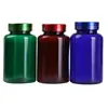 Botellas de Plástico al por Mayor Grado Alimenticio Pet Boca Ancha Verde Marrón Azul con Tapa Tapa UV Sellada Engrosada Botella para Sub-Embotellado