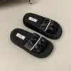 Pantuflas de suela gruesa para mujer para el verano de 2026, nuevas chanclas a media altura versátiles que aumentan la altura, antideslizantes, estilo perla, sandalias de plataforma tipo chancla para que las mujeres las usen afuera