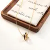 Collar Transfronterizo Europeo y Americano Nuevo Popular de Acero de Titanio de Alta Calidad que Conserva el Color para Mujeres, Joyería Versátil de Acero Inoxidable de Lujo Ligero