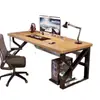 Escritorio de computadora, escritorio de madera maciza para uso doméstico, escritorio de dormitorio, escritorio de estudio moderno y simple para estudiantes, escritorio de oficina, escritorio para juegos de uso doméstico