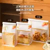 Bolsa de pan tostado japonés hecho a mano, 450 g, enrollable, autosellable, para hornear pan tostado en rebanadas.