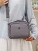 Elegante bolso cruzado de nailon para mujer, con múltiples compartimentos, diseño ligero y forma cuadrada casual, perfecto para llevar un teléfono