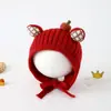 Gorro para Bebé para Otoño e Invierno, Lindo Gorro de Lana Tejida para Niñas, Gorro Cálido para Proteger las Orejas para Niños, Gorro a Prueba de Viento para Proteger las Orejas para Invierno
