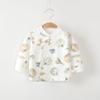 Camiseta de algodón para bebés, ropa interior para niños, cárdigan de algodón para otoño, ropa interior sin mangas para niñas, top de casa