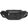 Riñonera de Cuero Genuino Transfronteriza Bolsa para Teléfono Móvil Negocios Capa Superior Piel de Vaca Bolsa de Pecho Multifuncional Deportiva de Hombro Cruzada