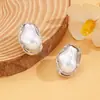 Conjunto de Joyería de Perlas Irregulares Barrocas Transfronterizo Europeo y Americano para Mujer, Collar de Gama Alta, Pendientes, Anillo, Pulsera, Gargantilla