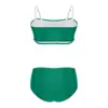Nuevo Bikini Sexi de Color Sólido Simple Europeo y Americano para Mujer Conjunto de Dos Piezas Bikini Amazon Aliexpress