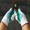 Punto de protección laboral guantes de plástico resistentes al desgaste antideslizantes guantes de gasa tejida de hilo de algodón protección laboral dispensación Guantes de cuentas