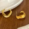 Colección de Pendientes Dorados Sencillos, Exquisitos, Modernos, Versátiles y Atmosféricos, Estilo de Nicho, Lujo Ligero, Pendientes de Alta Gama para Mujer