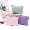 Bolsa de Maquillaje de Pana de Gran Capacidad, Neceser con Cremallera, Organizador de una Pieza para Todos los Productos de Belleza, Bolsa de Almacenamiento Simple al por Mayor