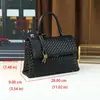 Bolso Tejido Hecho a Mano de Diseño de Nicho para Mujer, Maletín Sencillo y Elegante para el Trabajo, Bolso de Mano Versátil Casual, Bolso Cuadrado Pequeño