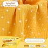 Crepe Duplo Estampado Pequeno Pentagrama Tecido para Pijama Estampado em Crepe Tecido para Roupa de Casa Tecido de Gaze para Bebê Tecido para Toalha de Banho