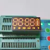 Pantalla Digital LED Fila Única 7 Pines Alto Brillo Luz Naranja Tubo Digital Grande 4 8 Tubo Digital de Audio 4019Ao