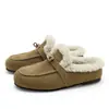 Zapatos Planos de Felpa Nevados para Mujer 2026 Otoño Invierno Mocasines sin Cordones de Boca Profunda Zapatos Cómodos para el Trabajo Casual Zapatos tipo Birkenstock