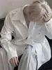Camisa Negra de Manga Larga para Hombre, Nuevo Estilo Primavera y Otoño, Diseño de Nicho, Estilo Cool de Calle, Chaqueta Camisa Cool Estilo Hong Kong