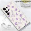 Capa Protetora Roxo Borboleta para Samsung A53/A15 Capa de Telefone TPU Fosca S23 Capa de Silicone S25 Adequada para Sites Independentes