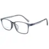 Montura de Gafas Cuadrada para Jóvenes y Niños Montura 75010 Ultra-Ligera Tr90 Montura de Gafas para Prevención de Miopía de Estudiantes Hombres y Mujeres con Lentes Graduados