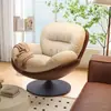 Silla de Ocio para Dormitorio de Balcón Silla Mecedora Perezosa de Lujo Ligero Sofá Giratorio Individual Nórdico Silla de Sofá Minimalista Moderno Sala de Estar del Hogar