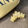 Presilha de Cabelo Estrela Amarela Cremosa Estilo Coreano Estilo Férias com Flores para Penteado de Praia e Sessões de Fotos, Presilha Tubarão para Coque na Parte de Trás da Cabeça para Mulheres