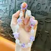 Cadena de Teléfono con Cuentas de Conejo Colgante Llavero Decoración Accesorio para Bolsa Cadena de Llave de Coche Regalo para Pareja Venta al por Mayor