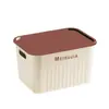 Caja de Almacenamiento con Tapa para Ropa del Hogar Cesta de Almacenamiento Gruesa para Artículos Varios Caja de Almacenamiento Multifuncional para Organización del Hogar