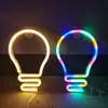 Bombilla LED Luz de Neón Colgante de Pared Luz Ambiental Popular para Check-In E-Sports Habitación Infantil Bar Habitación de Niña Decoración