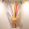 Cenário de Volta às Aulas Sala de Aula Longo Espiral Colorido Balões Festa de Primeiro Aniversário para Bebês e Crianças Decoração