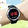Reloj LED redondo de esfera grande, versión coreana, simple y moderno, para estudiantes de secundaria y preparatoria, para decir la hora