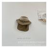 Han Feng Sombrero de Sol de Verano para Niños Ligero Sombrero de Pescador Niños y Niñas Color de Contraste Versátil Ala Ancha Secado Rápido Sombrero Sombrero de Cuenca