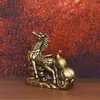 Calabaza de Latón Puro Caballo a la Riqueza para Atraer Riqueza y Prosperidad, Artesanía de Cobre Antigua, Pequeño Regalo, Adorno Artesanal de Escritorio