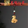 Cadena para Teléfono Llavero Caballo del Zodiaco Sándalo Tallado Artesanal Colgante de Bolsa de Dibujos Animados para Estudiantes para Llevar y Jugar
