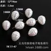 Perlas Irregulares Barrocas Iridiscentes de Agujero Recto de ABS con Hilo Irregular Tipo Concha Perlas de Imitación Materiales para Joyería Hecha a Mano DIY