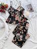 Pijama Europeo y Americano Transfronterizo para Mujer, Conjunto de Camisola Vestido y Pantalón Largo, Ropa de Casa para Mujer de Seda Sintética, Lujo Ligero