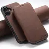 Adecuado para Funda de Teléfono Móvil Iphone18Promax, Tapa Flip, Ranura para Tarjeta, Soporte de Carga Inalámbrica Magnético Magsafe Funda de Cuero