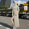 Ropa de Verano para Mujer, Nuevo Estilo, Larga, de Cuerpo Completo, Ajustada, de Seda de Hielo, para Playa, Protección Solar, Cubre-Traje Anti-UV
